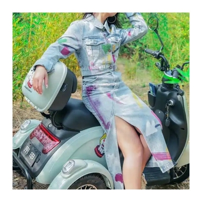 Vorder/Hinter 3.00-8 Vakuumreifen Elektrische 3-Rad-Scooter für Mädchen